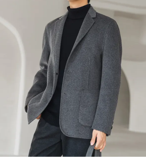 全毛面料男士西服上衣，西服定制